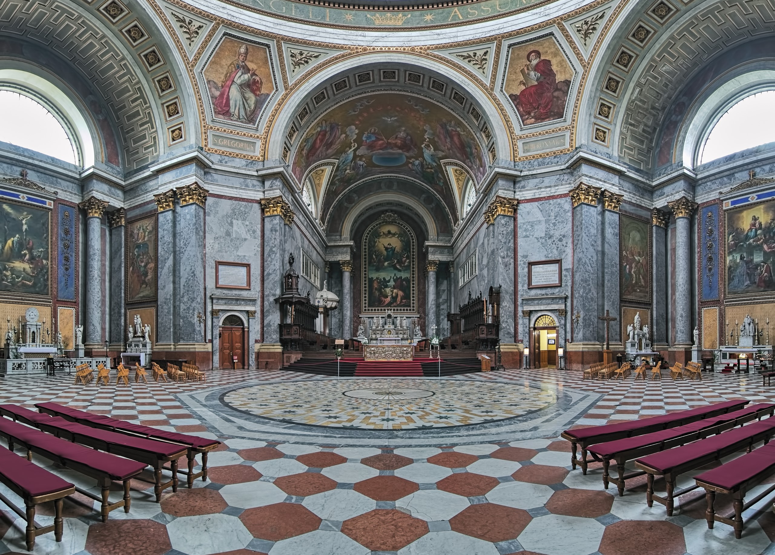 Interior of Esztergom Basilica, Hungary